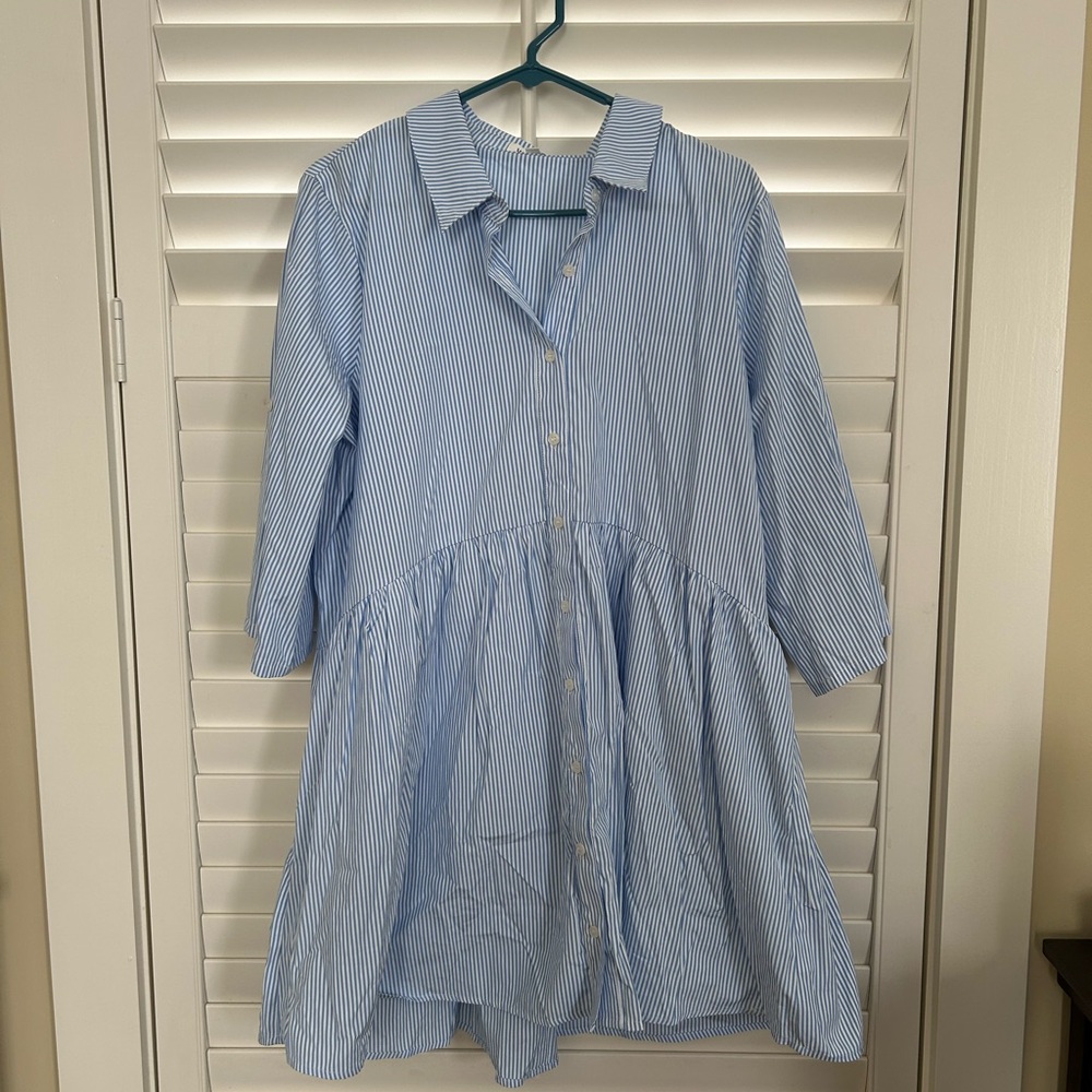 Wishlist Blue Striped Mini Dress
